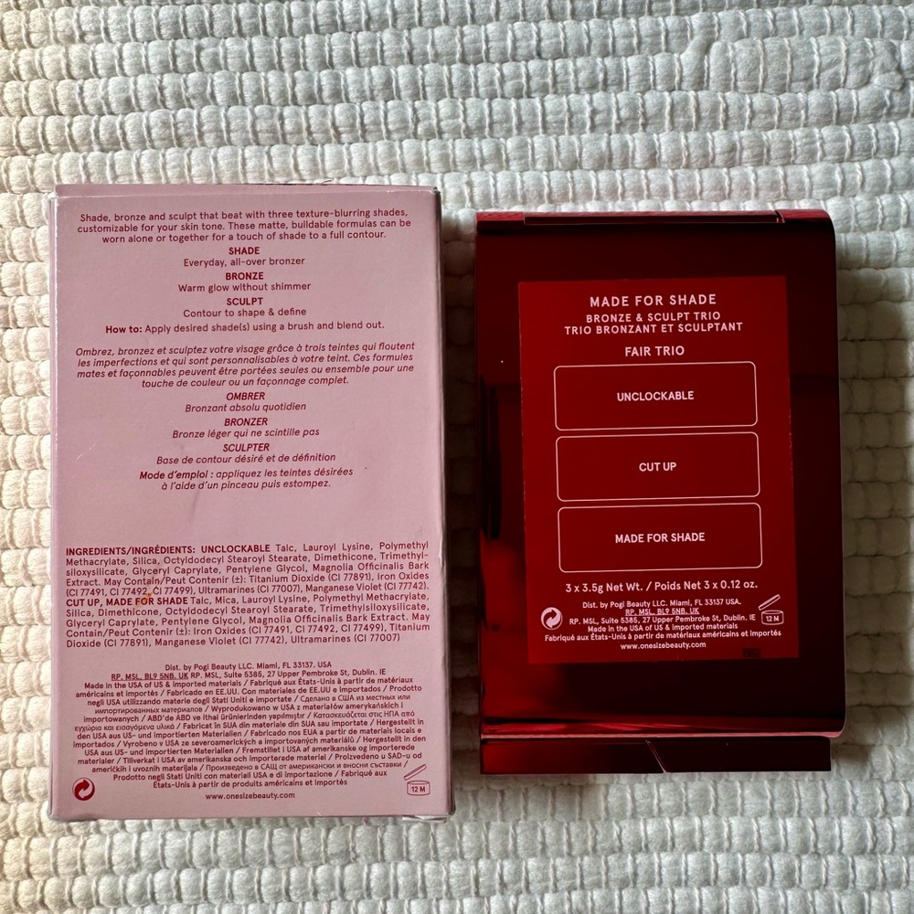 NIB - O/S Bronze & Sculpt Trio Palette - Fair Trio - Picture 4 of 6